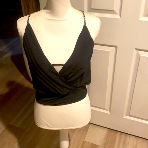 Double Zero Tops - Women’s size small Double Zero tank blouse with keyhole back and chain straps